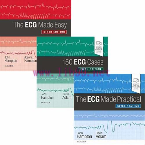 [PDF]Hampton 150 ECG Cases 5th Edition, The ECG Made Easy 9th Edition, The ECG Made Practice 7t...