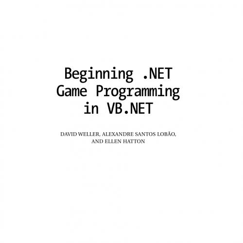 Beginning .NET Game Programming in VB .NET