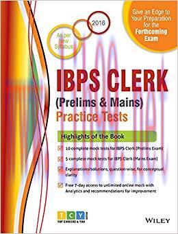 (PDF)Wiley&rsquo;s IBPS Clerk (Prelims & Mains) Practice Tests