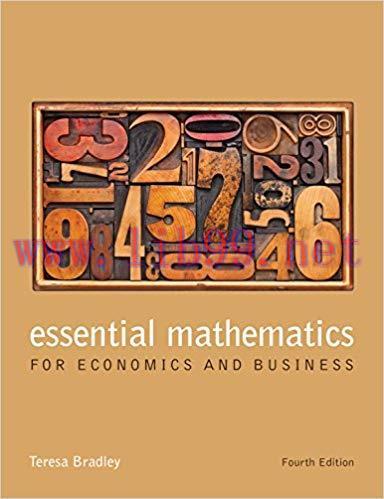 (PDF)Essential Mathematics for Economics and Business, 4th Edition 4th Edition