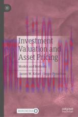 [PDF]Investment Valuation and Asset Pricing: Models and Methods