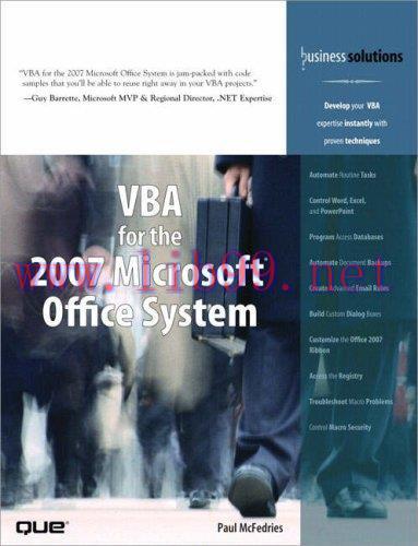 [FOX-Ebook]VBA for the 2007 Microsoft Office System
