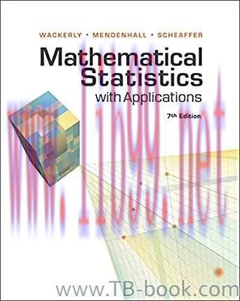 Mathematical Statistics with Applications 7th Edition by Dennis Wackerly 奇数题答案