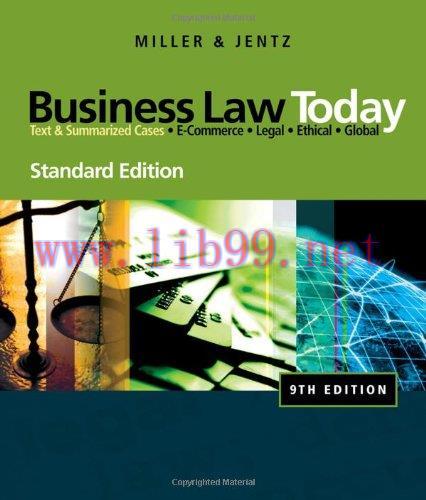 [FOX-Ebook]Business Law Today, Standard Edition, 9th Edition