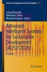 [PDF]Advanced Intelligent Systems for Sustainable Development (AI2SD&rsquo;2020): Volume 1