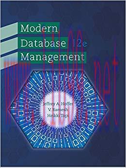 Modern Database Management 12th Edition,