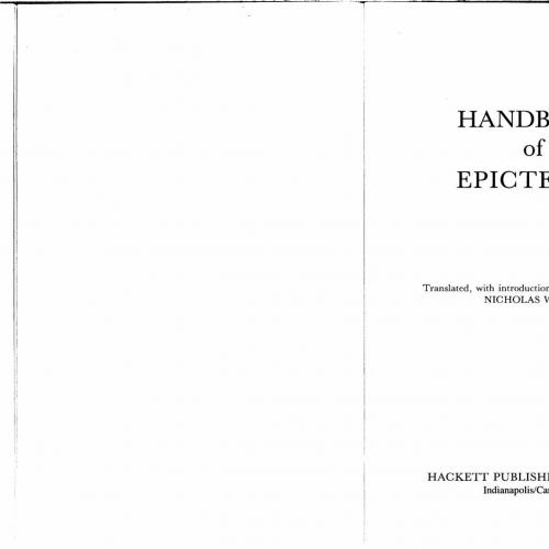 Handbook of Epictetus