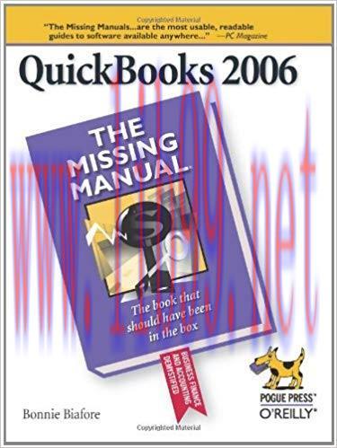(PDF)QuickBooks 2006: The Missing Manual 1st Edition