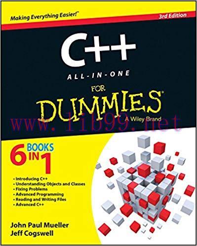 C++ All-in-One For Dummies 3rd Edition,