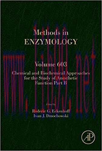 (PDF)Chemical and Biochemical Approaches for the Study of Anesthetic Function Part B (ISSN Book...