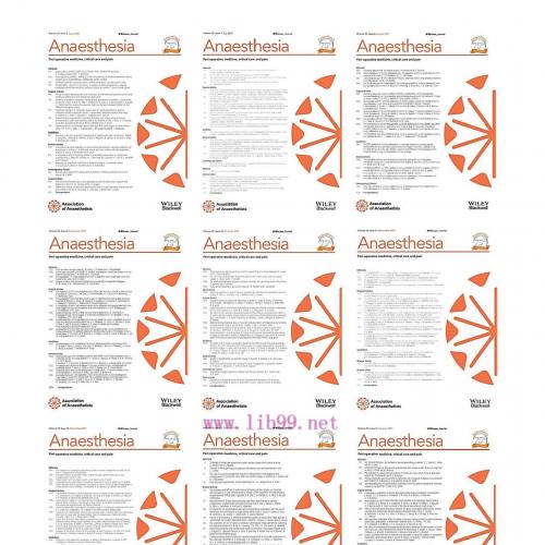 [AME]Anaesthesia 2021 Full Archives (True PDF)