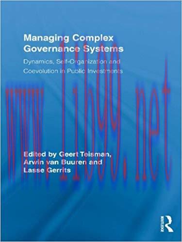(PDF)Managing Complex Governance Systems (Routledge Critical Studies in Public Management Book ...