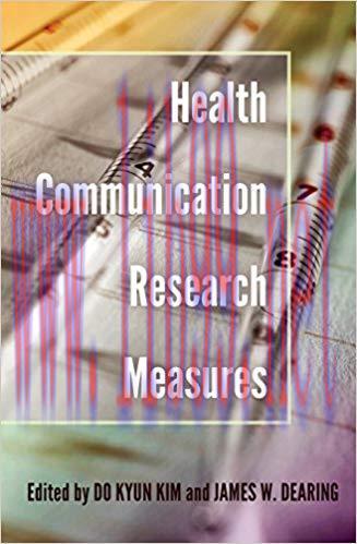 Health Communication Research Measures 1st Edition,