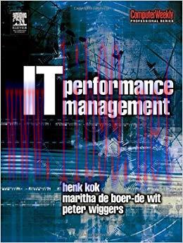 (PDF)IT Performance Management (Computer Weekly Professional) 1st Edition