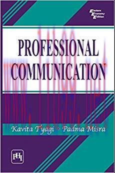 PROFESSIONAL COMMUNICATION 1st Edition,