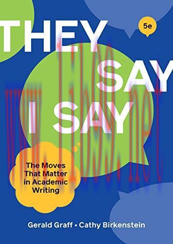 [AME]"They Say / I Say", 5th Edition (EPUB)