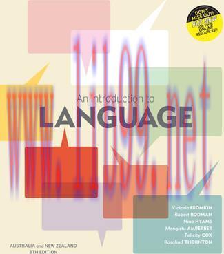 [PDF]An Introduction to Language, 8th Australia and New Zealand Edition + 7e