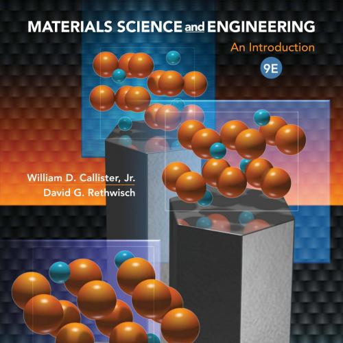 Materials Science and Engineering An Introduction 9th Edition