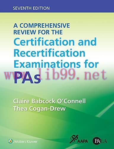 [AME]A Comprehensive Review for the Certification and Recertification Examinations for PAs, 7th...