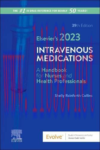[AME]Elsevier&rsquo;s 2023 Intravenous Medications, 39th edition (True PDF)