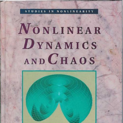 Nonlinear Dynamics And Chaos With Applications To Physics, Biology, Chemistry And Engineering