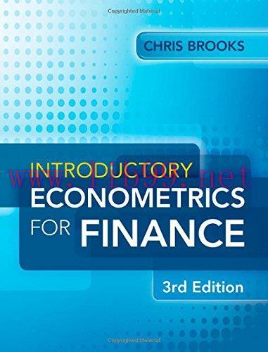 [FOX-Ebook]Introductory Econometrics for Finance, 3rd Edition