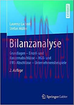 (PDF)Bilanzanalyse: Grundlagen &ndash; Einzel- und Konzernabschl&uuml;sse &ndash; HGB- und IFRS-Abschl&uuml;sse &ndash; Unt...