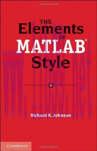 [FOX-Ebook]The Elements of MATLAB Style