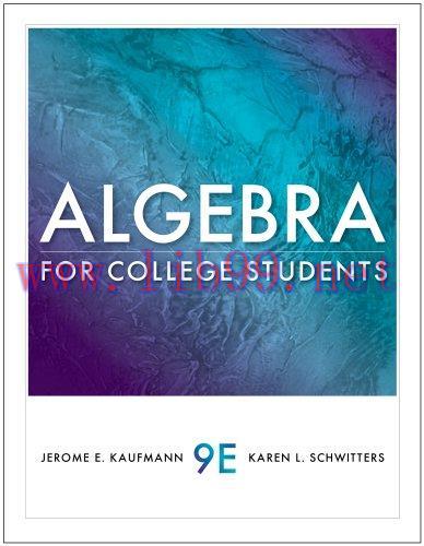 [FOX-Ebook]Algebra for College Students, 9th Edition