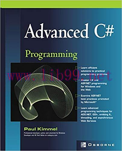 Advanced C# Programming (Developer&rsquo;s Guides) 1st Edition,
