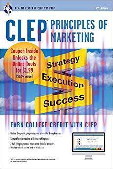 CLEP&reg; Principles of Marketing Book + Online (CLEP Test Preparation) Sixth Edition,