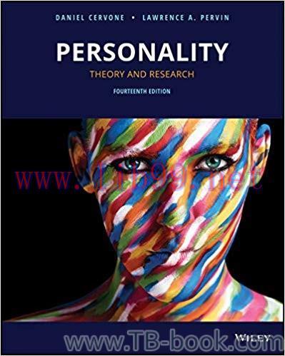 Personality, 14th Edition by Daniel Cervone 课本
