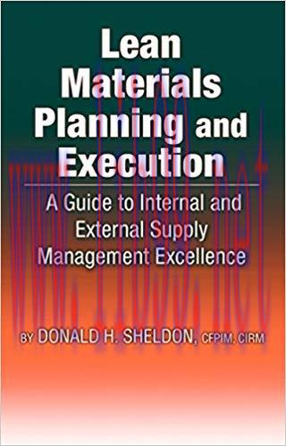(PDF)Lean Materials Planning & Execution: A Guide to Internal and External Supply Management Ex...