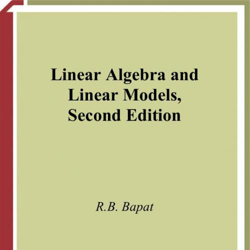 Linear Algebra and Linear Models