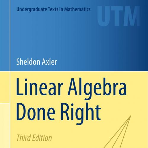 Linear Algebra Done Right 3rd Edition