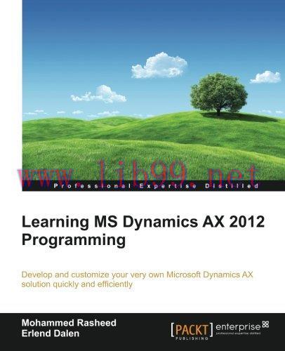 [FOX-Ebook]Learning MS Dynamics AX 2012 Programming