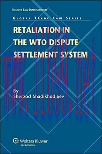 (PDF)Retaliation in the WTO Dispute Settlement System (EUCOTAX Series on European Taxation Seri...