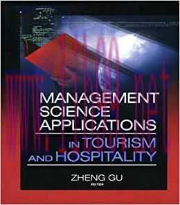 (PDF)Management Science Applications in Tourism and Hospitality (Journal of Travel & Tourism Ma...