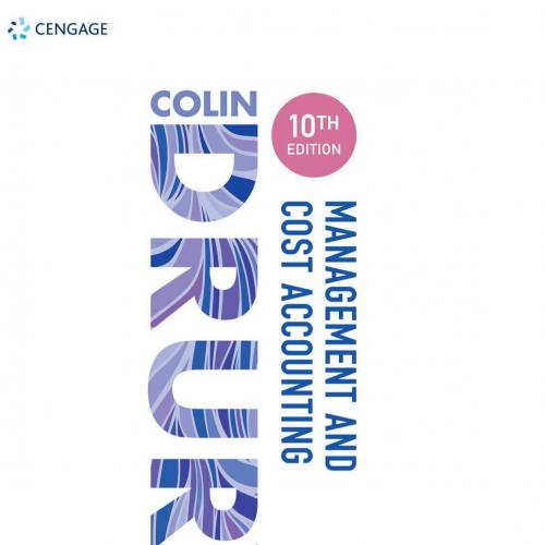 Management and Cost Accounting 10th