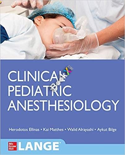 Clinical Pediatric Anesthesiology