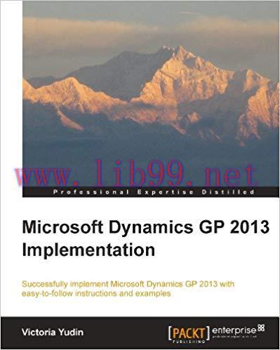(PDF)Microsoft Dynamics GP 2013 Implementation 2nd ed. Edition