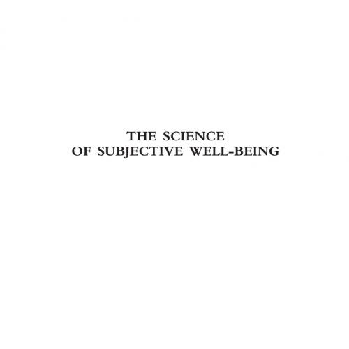 Science of Subjective Well-Being, The