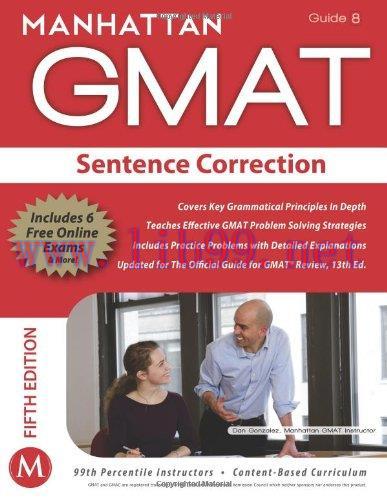 [FOX-Ebook]GMAT Strategy Guide, 5th Edition: Sentence Correction, Guide 8