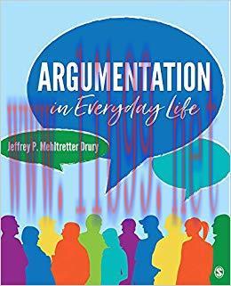 Argumentation in Everyday Life 1st Edition,