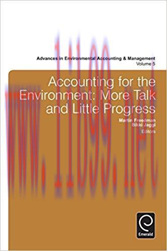 (PDF)Accounting for the Environment: More Talk and Little Progress (Advances in Environmental A...