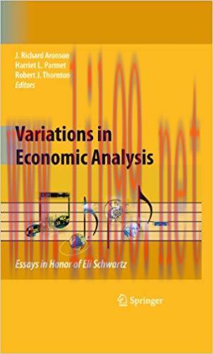 (PDF)Variations in Economic Analysis: Essays in Honor of Eli Schwartz 2010 Edition