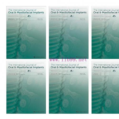 [AME]The International Journal of Oral & Maxillofacial Implants 2022 Full Archives (True PDF)