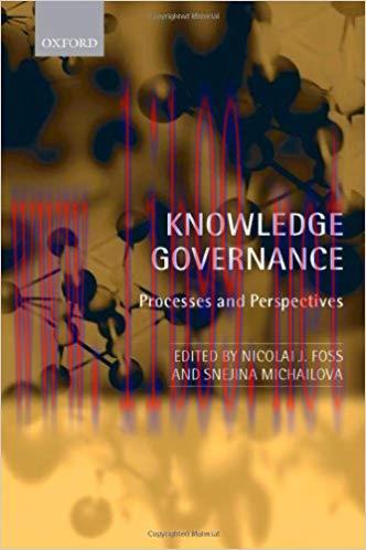(PDF)Knowledge Governance: Processes and Perspectives 1st Edition