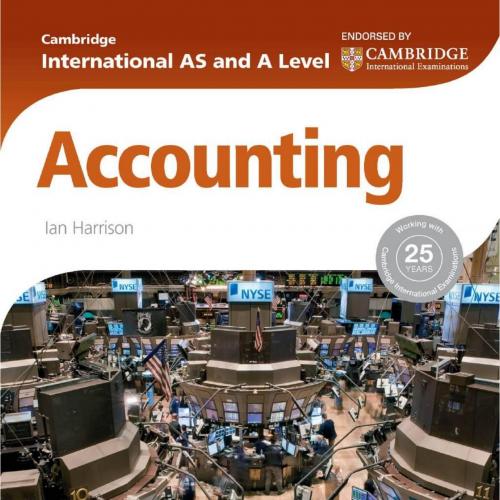 Cambridge International AS and A Level Accounting