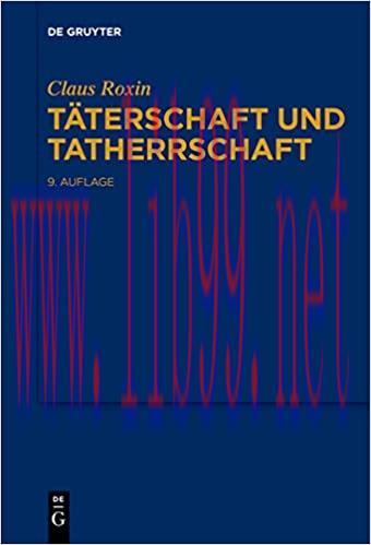 (PDF)T&auml;terschaft und Tatherrschaft (German Edition)